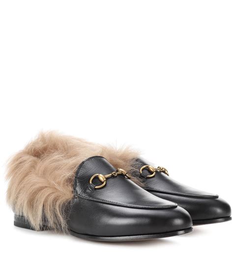 gucci loafers women fur